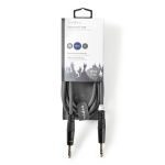 Nedis Stereoäänikaapeli | 6.35 mm uros | 6.35 mm uros | Niklattu | 3.00 m | Pyöreä | Tummanharmaa | Pahvikotelo Nedis Stereoäänikaapeli | 6.35 mm uros | 6.35 mm uros | Niklattu | 3.00 m | Pyöreä | Tummanharmaa | Pahvikotelo