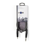 Nedis Stereoäänikaapeli | 6.35 mm uros | 3.5 mm uros | Niklattu | 1.50 m | Pyöreä | Tummanharmaa | Pahvikotelo Nedis Stereoäänikaapeli | 6.35 mm uros | 3.5 mm uros | Niklattu | 1.50 m | Pyöreä | Tummanharmaa | Pahvikotelo