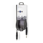 Nedis Stereoäänikaapeli | 6.35 mm uros | 3.5 mm uros | Niklattu | 3.00 m | Pyöreä | Tummanharmaa | Pahvikotelo