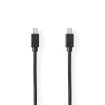 Nedis Mini DisplayPort kaapeli | DisplayPort 1.4 | Mini DisplayPort Uros | Mini DisplayPort Uros | 48 Gbps | Niklattu | 2.00 m | Pyöreä | PVC | Musta | Blister
