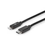 Nedis Lightning Kaapeli | USB 2.0 | Apple Lightning 8-Pin | USB-C™ Uros | 480 Mbps | Niklattu | 2.00 m | Pyöreä | PVC | Musta | Kirjekuori