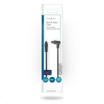 Nedis Optinen Audiokaapeli | TosLink uros | TosLink uros | Kierrettävä | 2.00 m | Pyöreä | PVC | Musta | Kirjekuori