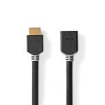 Nedis High Speed ​​HDMI ™ Kaapeli Ethernet | HDMI™ liitin | HDMI™ Ulostulo | 8K@60Hz | eARC | 48 Gbps | 1.00 m | Pyöreä | PVC | Antrasiitti | Laatikko