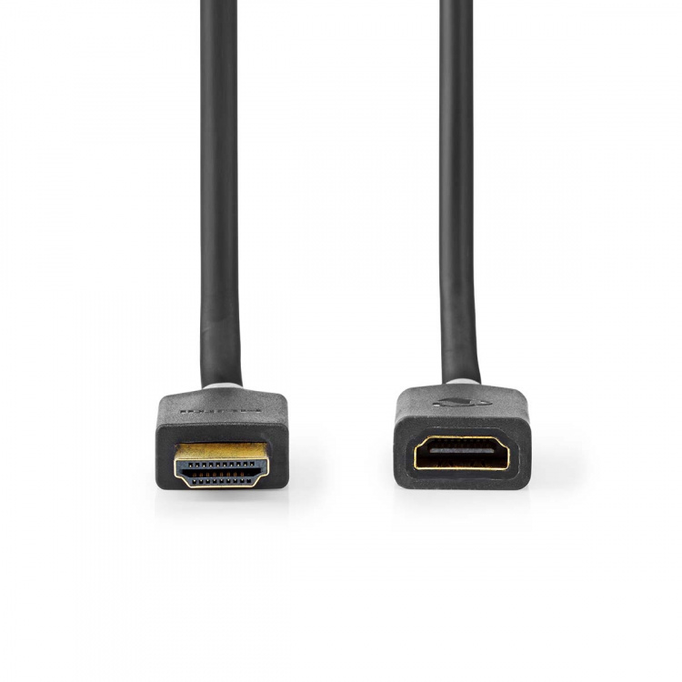 Nedis High Speed ​​HDMI ™ Kaapeli Ethernet | HDMI™ liitin | HDMI™ Ulostulo | 4K@60Hz | ARC | 18 Gbps | 2.00 m | Pyöreä | PVC | Antrasiitti | Laatikko