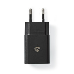 Nedis Seinälaturi | 12 W | Pikalataus-toiminto | 1x 2.4 A A | Lähtöliitäntöjen määrä: 1 | USB-A | Kaapeli ei sisälly | Single Voltage Output | Musta