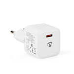 Nedis Seinälaturi | 20 W | PD3.0 20W | Pikalataus-toiminto | 1.67 A / 2.22 A / 3.0 A | Lähtöliitäntöjen määrä: 1 | USB-C™ | Automaattinen Jännitteen Valinta | Valkoinen