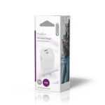 Nedis Seinälaturi | 20 W | PD3.0 20W | Pikalataus-toiminto | 1.67 A / 2.22 A / 3.0 A | Lähtöliitäntöjen määrä: 1 | USB-C™ | Automaattinen Jännitteen Valinta | Valkoinen