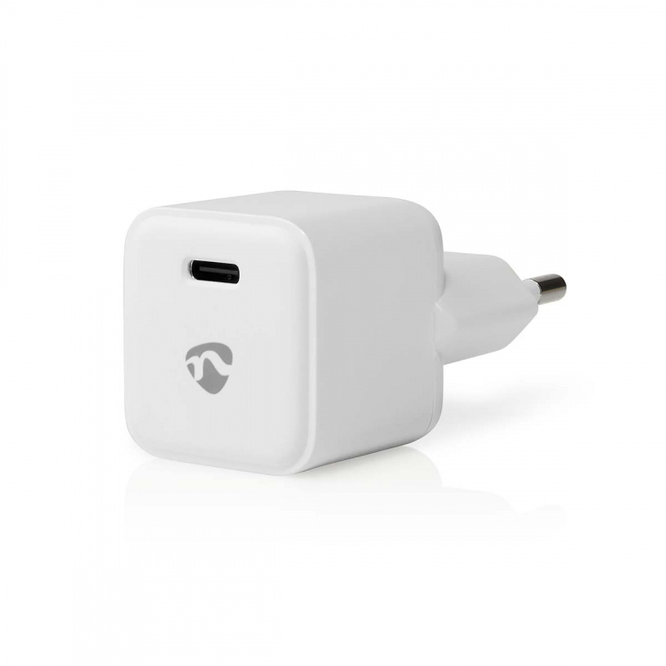 Nedis Seinälaturi | 30 W | PD3.0 30W | Pikalataus-toiminto | 1.5 / 2.0 / 2.5 / 3.0 A | Lähtöliitäntöjen määrä: 1 | USB-C™ | Automaattinen Jännitteen Valinta | Valkoinen