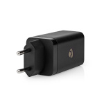 Nedis Seinälaturi | 65 W | GaN | PD3.0 18W / PD3.0 20W / PD3.0 27W / PD3.0 36W / PD3.0 45W / PD3.0 60W / PD3.0 65W / QC3.0 | Pikalataus-toiminto | 3.0 / 3.25 A A | Lähtöliitäntöjen määrä: 3 | USB-A / 2x USB-C™ | Automaattinen Jännitteen Valinta | Musta Nedis Seinälaturi | 65 W | GaN | PD3.0 18W / PD3.0 20W / PD3.0 27W / PD3.0 36W / PD3.0 45W / PD3.0 60W / PD3.0 65W / QC3.0 | Pikalataus-toiminto | 3.0 / 3.25 A A | Lähtöliitäntöjen määrä: 3 | USB-A / 2x USB-C™ | Automaattinen Jännitteen Valinta | Musta