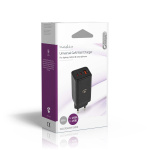 Nedis Seinälaturi | 65 W | GaN | PD3.0 18W / PD3.0 20W / PD3.0 27W / PD3.0 36W / PD3.0 45W / PD3.0 60W / PD3.0 65W / QC3.0 | Pikalataus-toiminto | 3.0 / 3.25 A A | Lähtöliitäntöjen määrä: 3 | USB-A / 2x USB-C™ | Automaattinen Jännitteen Valinta | Musta Nedis Seinälaturi | 65 W | GaN | PD3.0 18W / PD3.0 20W / PD3.0 27W / PD3.0 36W / PD3.0 45W / PD3.0 60W / PD3.0 65W / QC3.0 | Pikalataus-toiminto | 3.0 / 3.25 A A | Lähtöliitäntöjen määrä: 3 | USB-A / 2x USB-C™ | Automaattinen Jännitteen Valinta | Musta