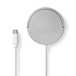 Nedis Langaton laturi | Teline | 5 / 7.5 / 10 / 15 W | 1.0 / 1.1 / 1.67 / 2 A | Sisältää kaapelin | USB Type-C™ | 1.00 m