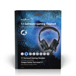 Nedis Peliheadset | Over-Ear-kuulokkeet | Surround | USB Type-A | Kokoontaitettava Mikrofoni | 2.10 m | LED Nedis Peliheadset | Over-Ear-kuulokkeet | Surround | USB Type-A | Kokoontaitettava Mikrofoni | 2.10 m | LED
