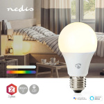 Nedis SmartLife RGB Lamppu | E27 | 806 lm | 9 W | Lämpimästä kylmään valkoiseen / RGB | 2200 - 6500 K | Android™ / IOS | polttimo | 1 kpl