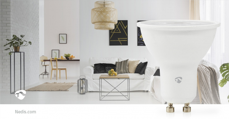 Nedis SmartLife RGB Lamppu | GU10 | 345 lm | 4.70 W | Lämpimästä kylmään valkoiseen / RGB | 2200 - 6500 K | Android™ / IOS | Spot | 1 kpl Nedis SmartLife RGB Lamppu | GU10 | 345 lm | 4.70 W | Lämpimästä kylmään valkoiseen / RGB | 2200 - 6500 K | Android™ / IOS | Spot | 1 kpl