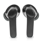 Nedis Täysin langaton Kuulokkeet | Bluetooth® | Suurin akun toistoaika: 5 tuntia | Kosteusohjaus | Latauskotelo | Sisäänrakennettu mikrofoni | Tuki ääniohjaukselle | Vastamelutoiminto | Musta