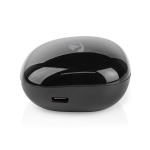 Nedis Täysin langaton Kuulokkeet | Bluetooth® | Suurin akun toistoaika: 5 tuntia | Kosteusohjaus | Latauskotelo | Sisäänrakennettu mikrofoni | Tuki ääniohjaukselle | Vastamelutoiminto | Musta