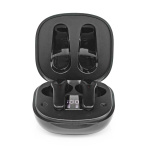 Nedis Täysin langaton Kuulokkeet | Bluetooth® | Suurin akun toistoaika: 5 tuntia | Kosteusohjaus | Latauskotelo | Sisäänrakennettu mikrofoni | Tuki ääniohjaukselle | Vastamelutoiminto | Musta