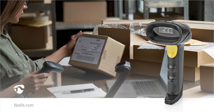 Nedis Viivakoodinlukija | CMOS | Langallinen | 1D lineaarinen / 2D/QR | USB Virta | USB 2.0