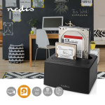 Nedis Kiintolevyn Telakointiasema | USB 3.2 Gen1 | USB Type-A | 2 Levyä | 2.5 / 3.5  Nedis Kiintolevyn Telakointiasema | USB 3.2 Gen1 | USB Type-A | 2 Levyä | 2.5 / 3.5