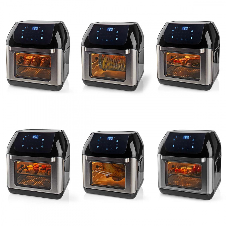 Nedis Kuumailmakeitin | 12 l | Ajastin: 60 min | Esiasetettujen ohjelmien lukumäärä: 9 | Digitaalinen | Musta Nedis Kuumailmakeitin | 12 l | Ajastin: 60 min | Esiasetettujen ohjelmien lukumäärä: 9 | Digitaalinen | Musta