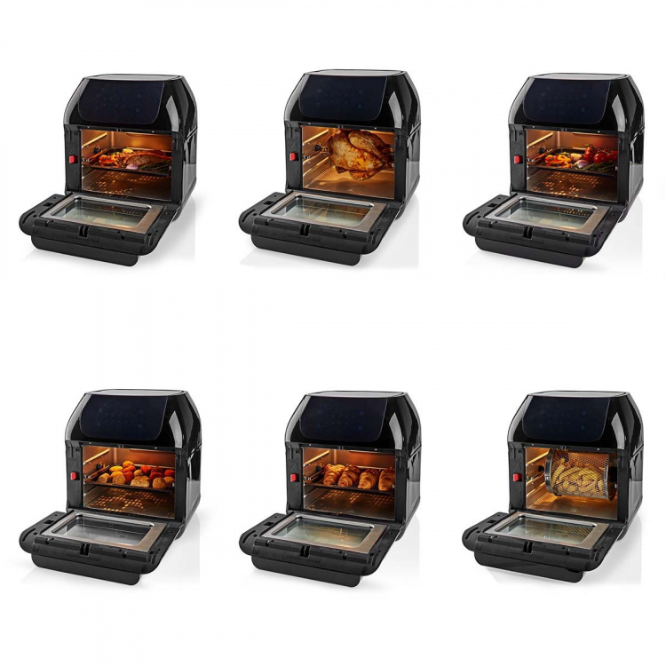 Nedis Kuumailmakeitin | 12 l | Ajastin: 60 min | Esiasetettujen ohjelmien lukumäärä: 9 | Digitaalinen | Musta Nedis Kuumailmakeitin | 12 l | Ajastin: 60 min | Esiasetettujen ohjelmien lukumäärä: 9 | Digitaalinen | Musta