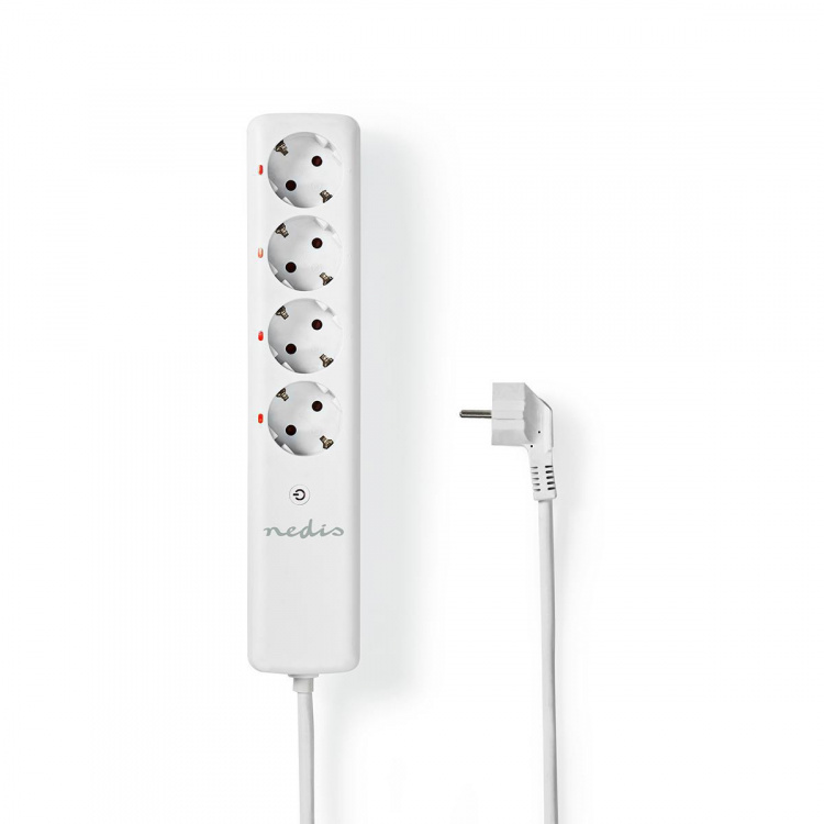 Nedis RF-Pistoke | RF, frequency 433 Mhz | 3680 W | Maadoitettu virtaliitin / Tyyppi F (CEE 7/7) | Valkoinen Nedis RF-Pistoke | RF, frequency 433 Mhz | 3680 W | Maadoitettu virtaliitin / Tyyppi F (CEE 7/7) | Valkoinen