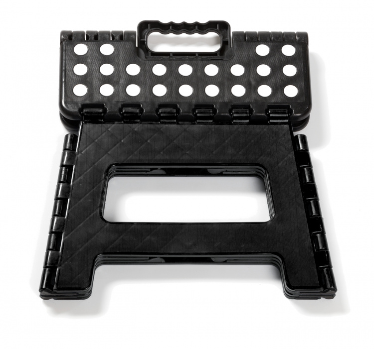 Pall hopfällbar Svart 29x22x22 cm