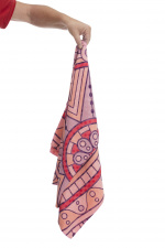 Antislip Yogahandduk Mandala Rosa 180x60 cm