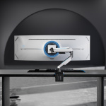 LogiLink Gaming-monitorarm 17-32 med belysning Svart/Vit