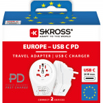 SKROSS C20PD Reseadapter Europa USB-C PD 20W