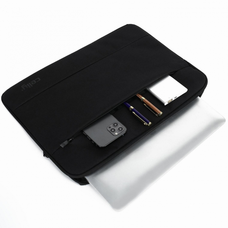 Celly Sleeve för laptop 15,6 Svart