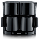 Severin Dubbelbryggare Termos 1000Watt svart
