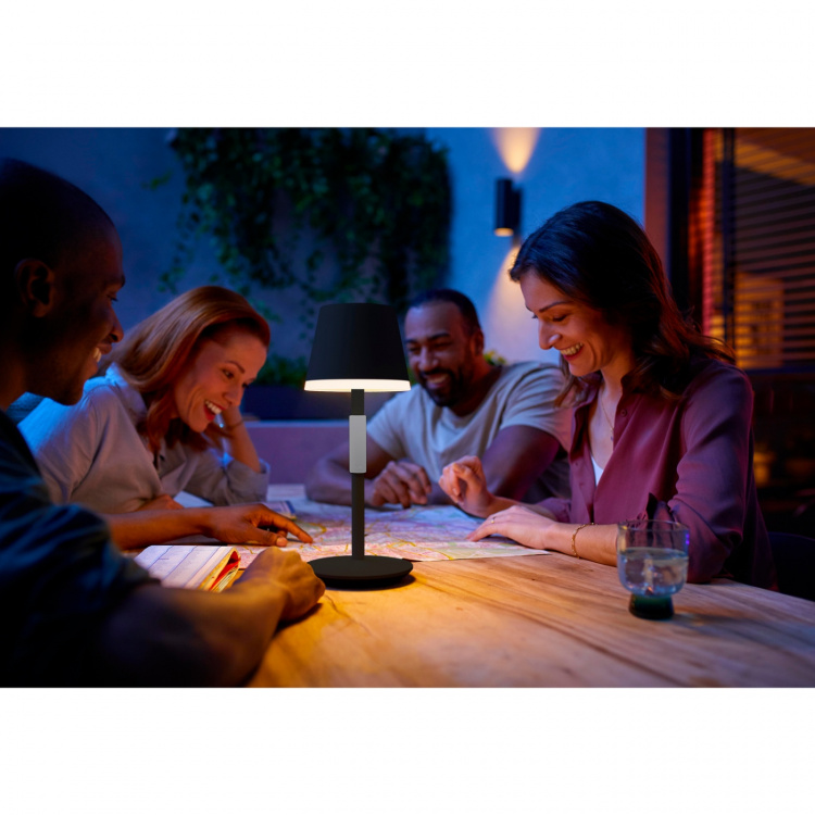 Philips Hue Go Portabel bordslampa Svart/Mörkgrå