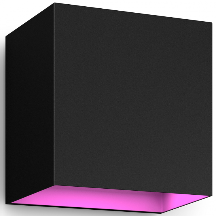 Philips Hue Resonate Vägglampa Nedåtriktad White and Color Ambiance Svart Philips Hue Resonate Vägglampa Nedåtriktad White and Color Ambiance Svart