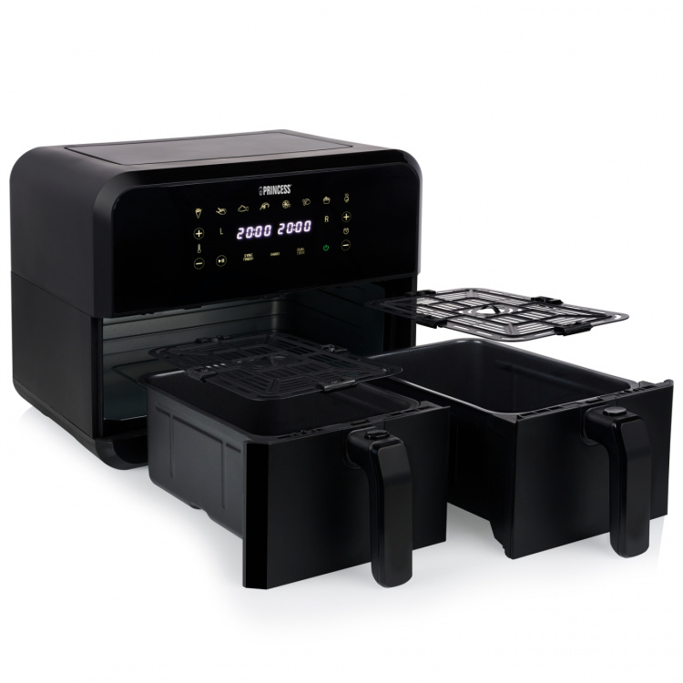 Princess Luftfritös med dubbla korgar 2X4l 2400W 182068
