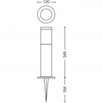 Philips GardenLink Utrecht Piedestal Varmvit 600 lm Antracit