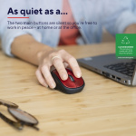 Trust Yvi+ Trådlös mus Eco-design Röd