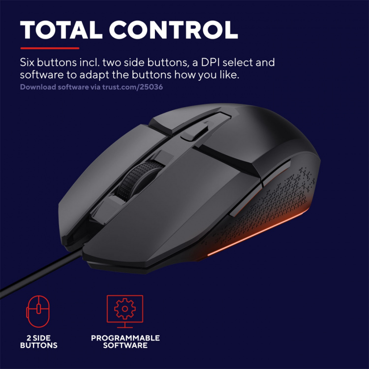 Trust GXT 109 Felox Illuminated Gaming mouse Svart Trust GXT 109 Felox Illuminated Gaming mouse Svart