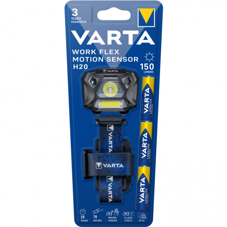 Varta Work Flex Motion Sensor H20 Pannlampa IP54 150 lm