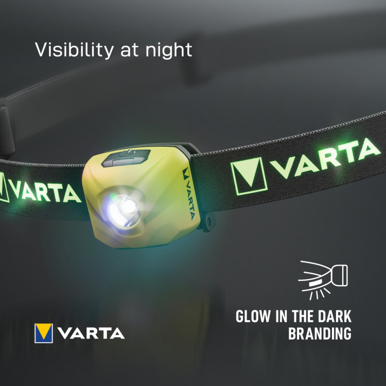 Varta Outdoor Sports Ultralight H30R Pannlampa 300 lm Gul Varta Outdoor Sports Ultralight H30R Pannlampa 300 lm Gul