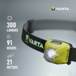 Varta Outdoor Sports Ultralight H30R Pannlampa 300 lm Gul Varta Outdoor Sports Ultralight H30R Pannlampa 300 lm Gul