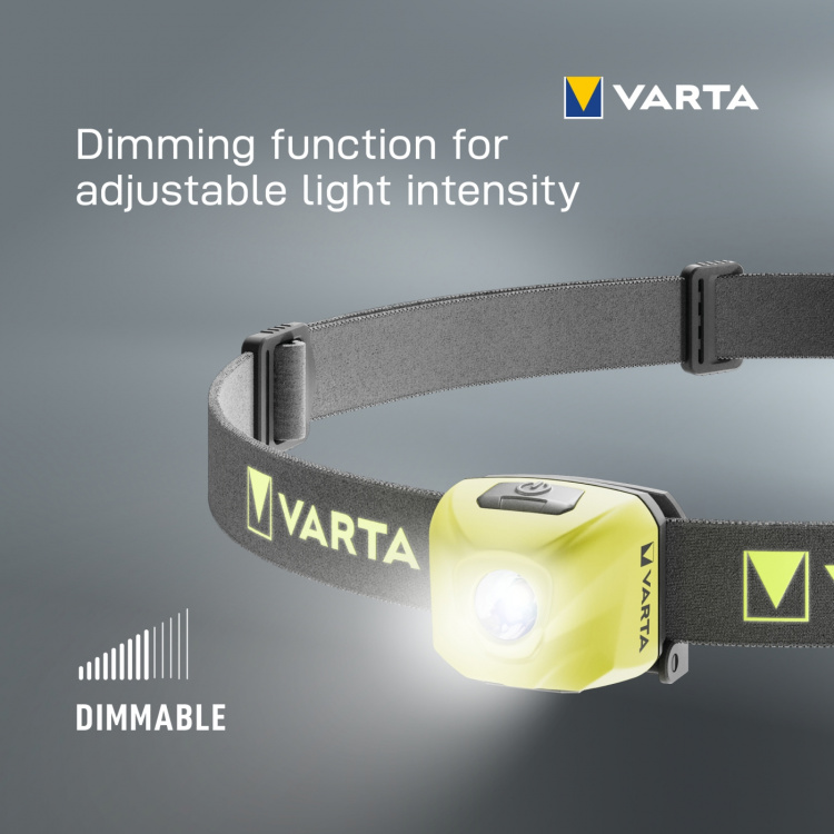 Varta Outdoor Sports Ultralight H30R Pannlampa 300 lm Gul Varta Outdoor Sports Ultralight H30R Pannlampa 300 lm Gul