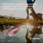 Varta Outdoor Sports H20 Pro Pannlampa 200 lm Röd Varta Outdoor Sports H20 Pro Pannlampa 200 lm Röd