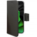 Celly Wally Wallet Case iPhone 15 Pro Svart