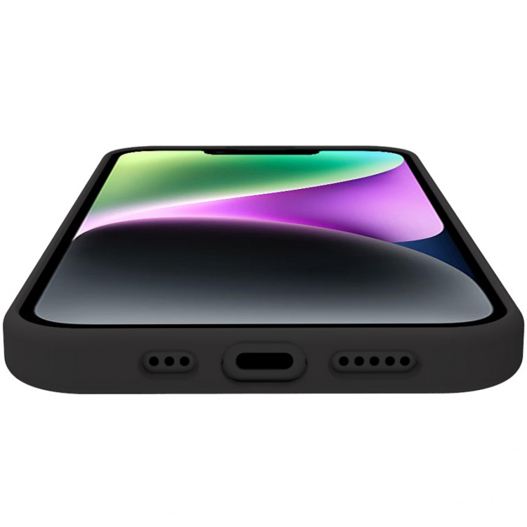 Celly Cromo Soft rubber case iPhone 15 Svart