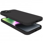 Celly Cromo Soft rubber case iPhone 15 Svart