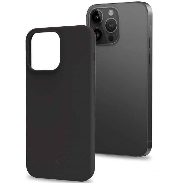 Celly Cromo Soft rubber case iPhone 15 Pro Max Svart