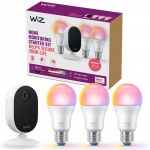 WiZ Startkit Övervakning och belysning Kamera + 3x Smart LED E27 Färg WiZ Startkit Övervakning och belysning Kamera + 3x Smart LED E27 Färg