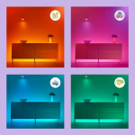 WiZ älylamppu, E27, A60, RGB, Wi-Fi, 2200-6500 K, 470 lm, kirkas, 1 kpl WiZ älylamppu, E27, A60, RGB, Wi-Fi, 2200-6500 K, 470 lm, kirkas, 1 kpl