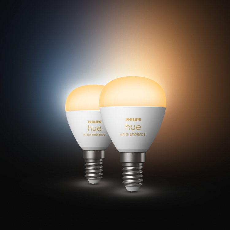 Philips Hue White Ambiance E14 Klot 2-pack Philips Hue White Ambiance E14 Klot 2-pack